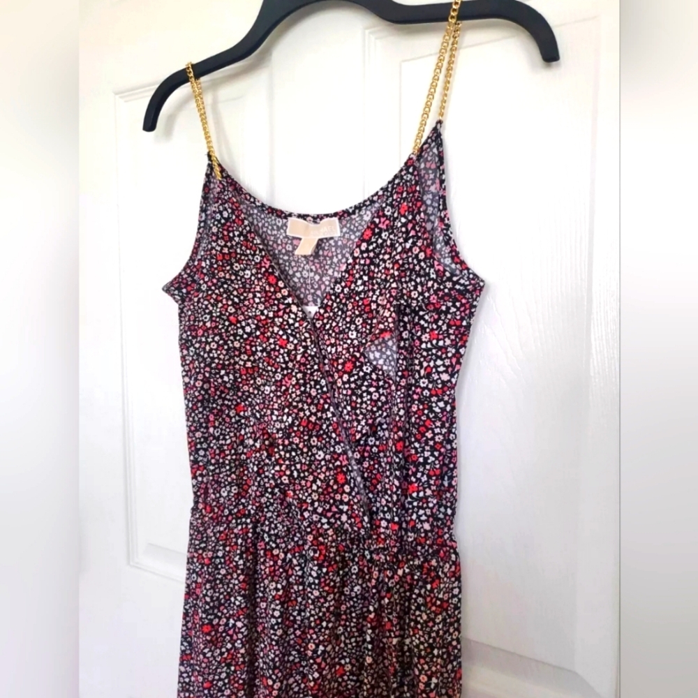 EUC Michael Kors Women's Floral Ruffled Wrap Dress (M)